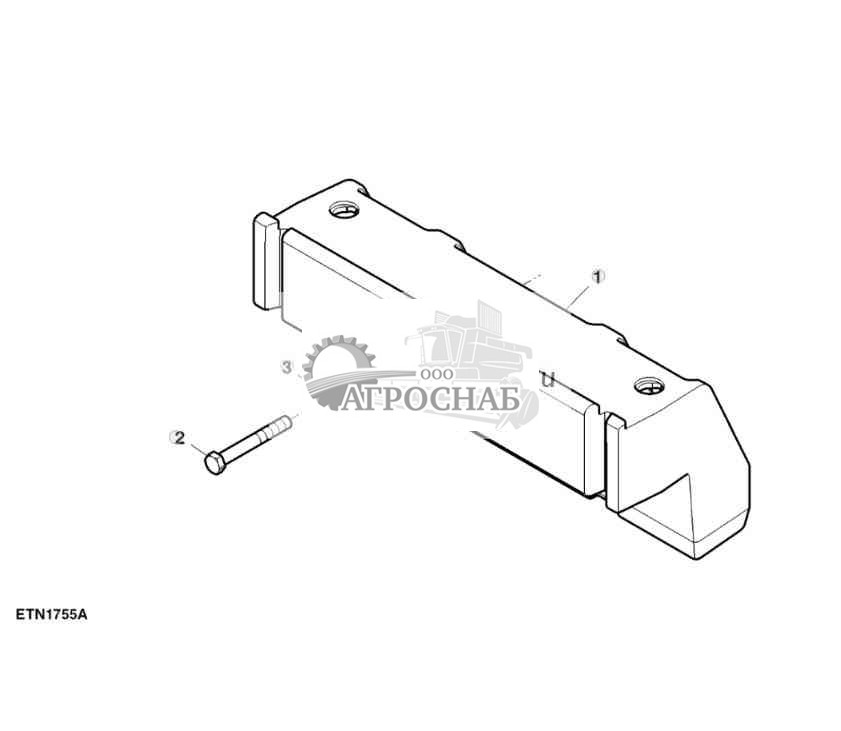 Опора переднего груза (для Европы, СНГ, Северной Африки, Ближнего Востока) 